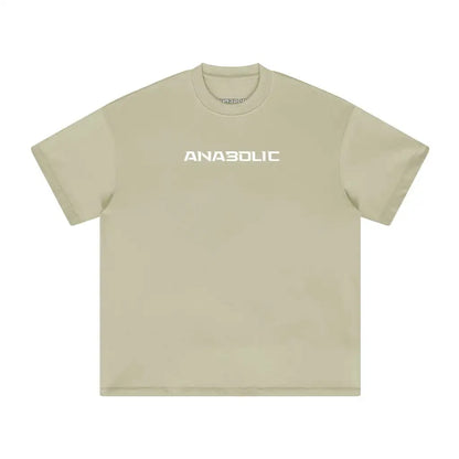 Anabolic Oversized Heavyweight T-shirt - White Logo (high-key) - Pastel Gray / Xs
