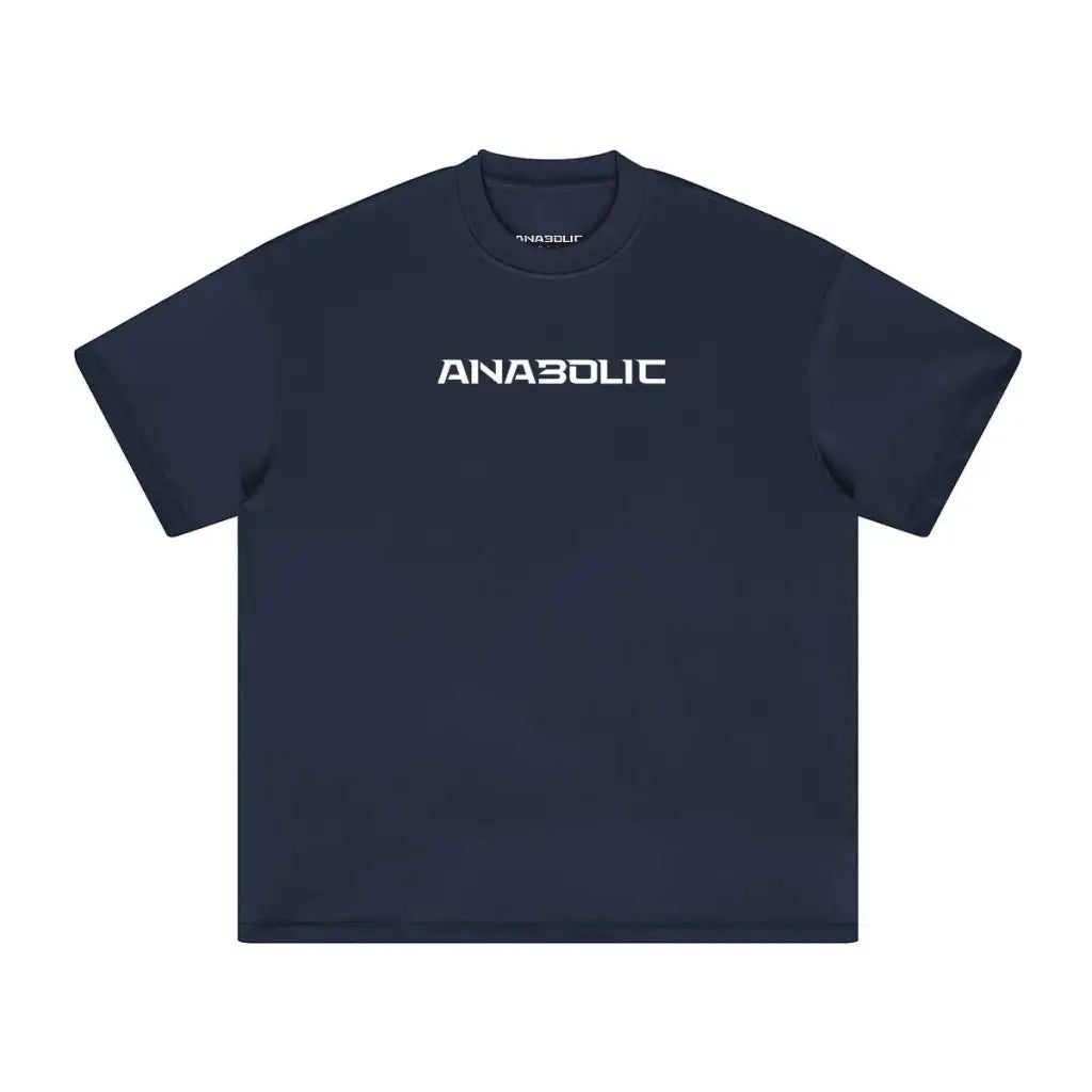 Anabolic Oversized Heavyweight T-shirt - White Logo (high-key) - Regal Blue / Xs