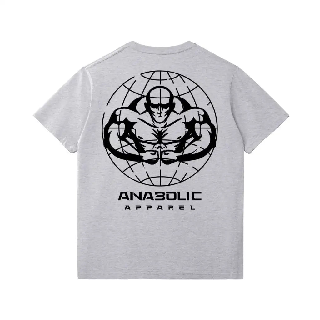 Anabolic Slim Fit Heavyweight T-shirt - Black Logo (high-key)