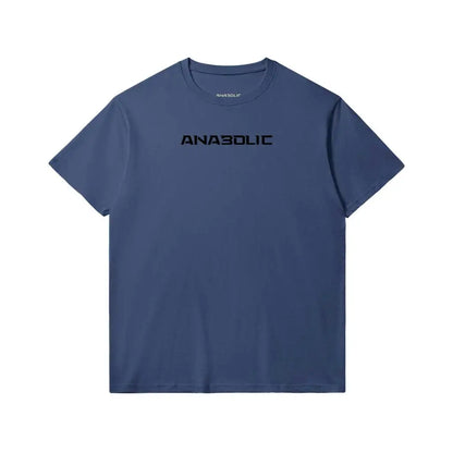 Anabolic Slim Fit Heavyweight T-shirt - Black Logo (low Key) - Dark Navy / Xs
