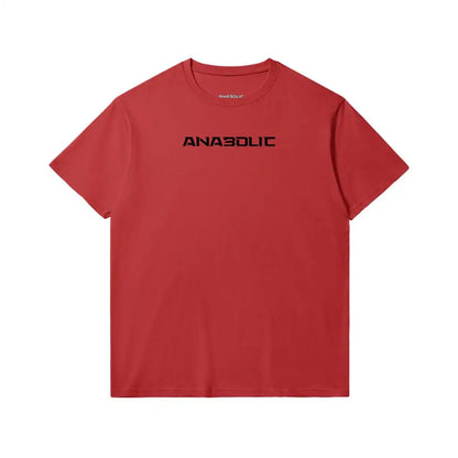 Anabolic Slim Fit Heavyweight T-shirt - Black Logo (low Key) - Red / Xs