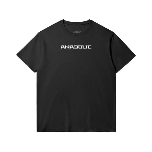 Anabolic Slim Fit Heavyweight T-shirt - White Logo (low-key) - Black / Xs
