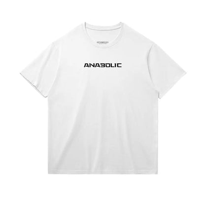 Anabolic T-shirt - Black Logo (low-key) - White / Xs