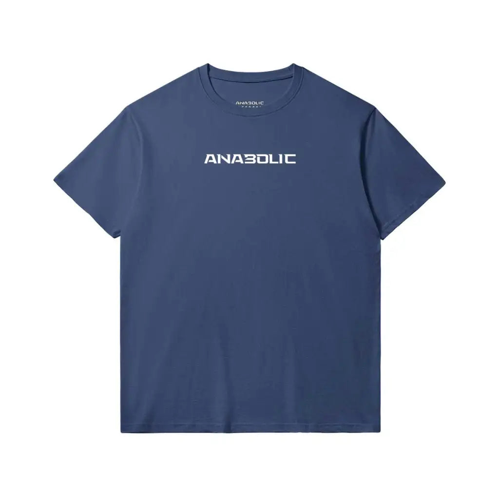 Anabolic T-shirt - White Logo (low-key) - Dark Navy / Xs