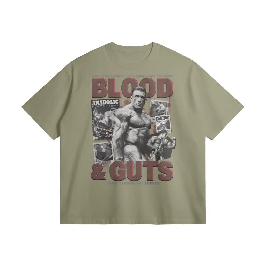 Blood & Guts | Oversized Heavyweight T-shirt - Artichoke / Xs
