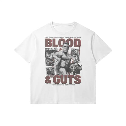 Blood & Guts | Slim Fit Heavyweight T-shirt - White / Xs
