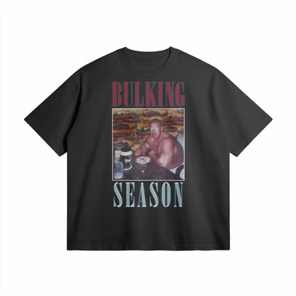 Bulking Season V1 | Oversized Heavyweight T-shirt - Black / Xs