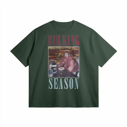 Bulking Season V1 | Oversized Heavyweight T-shirt - Cactus Green / Xs