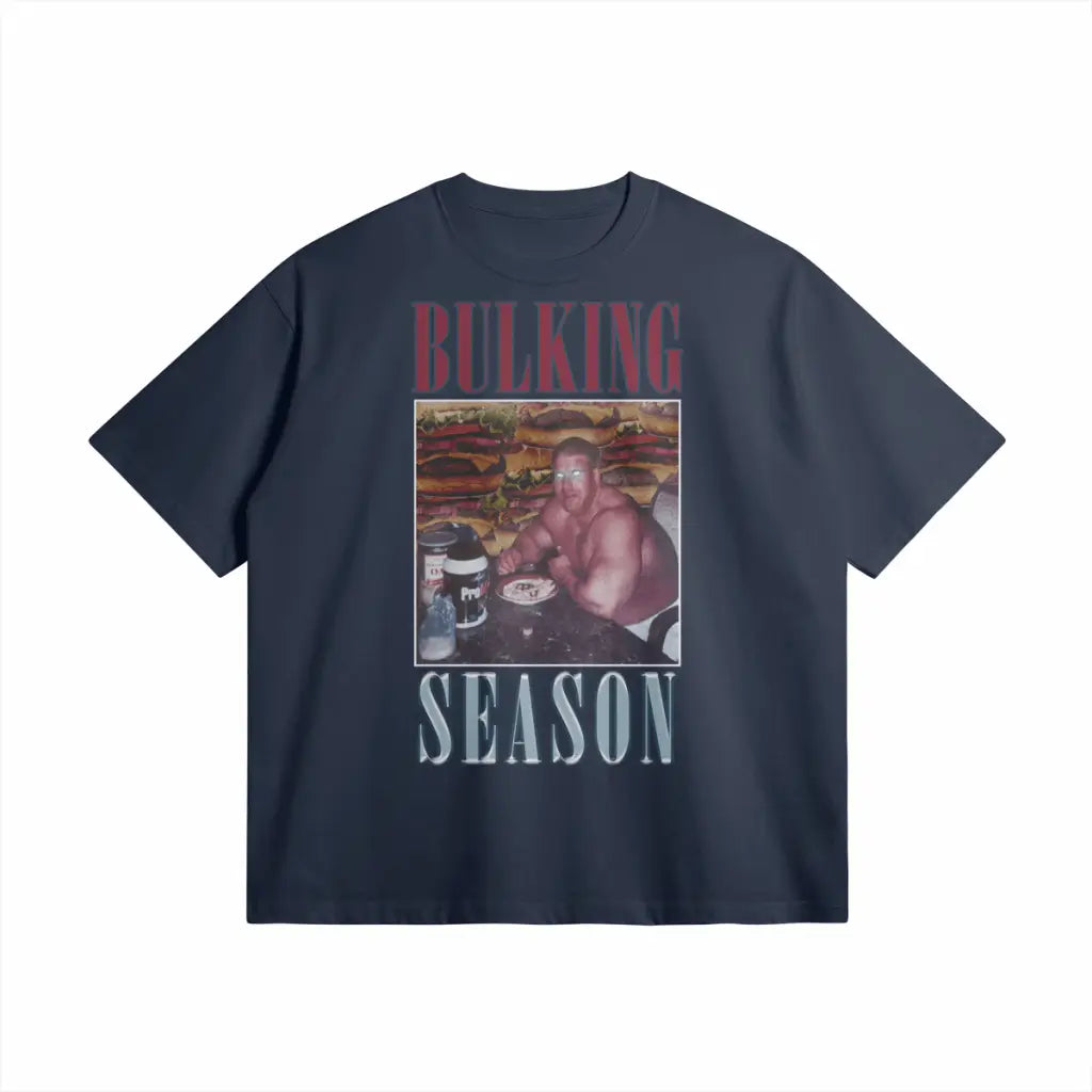 Bulking Season V1 | Oversized Heavyweight T-shirt - Regal Blue / Xs