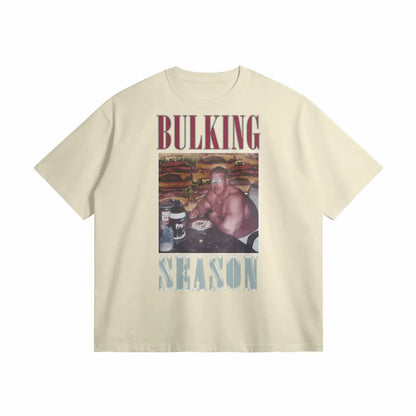Bulking Season V1 | Oversized Heavyweight T-shirt - White Rock / Xs