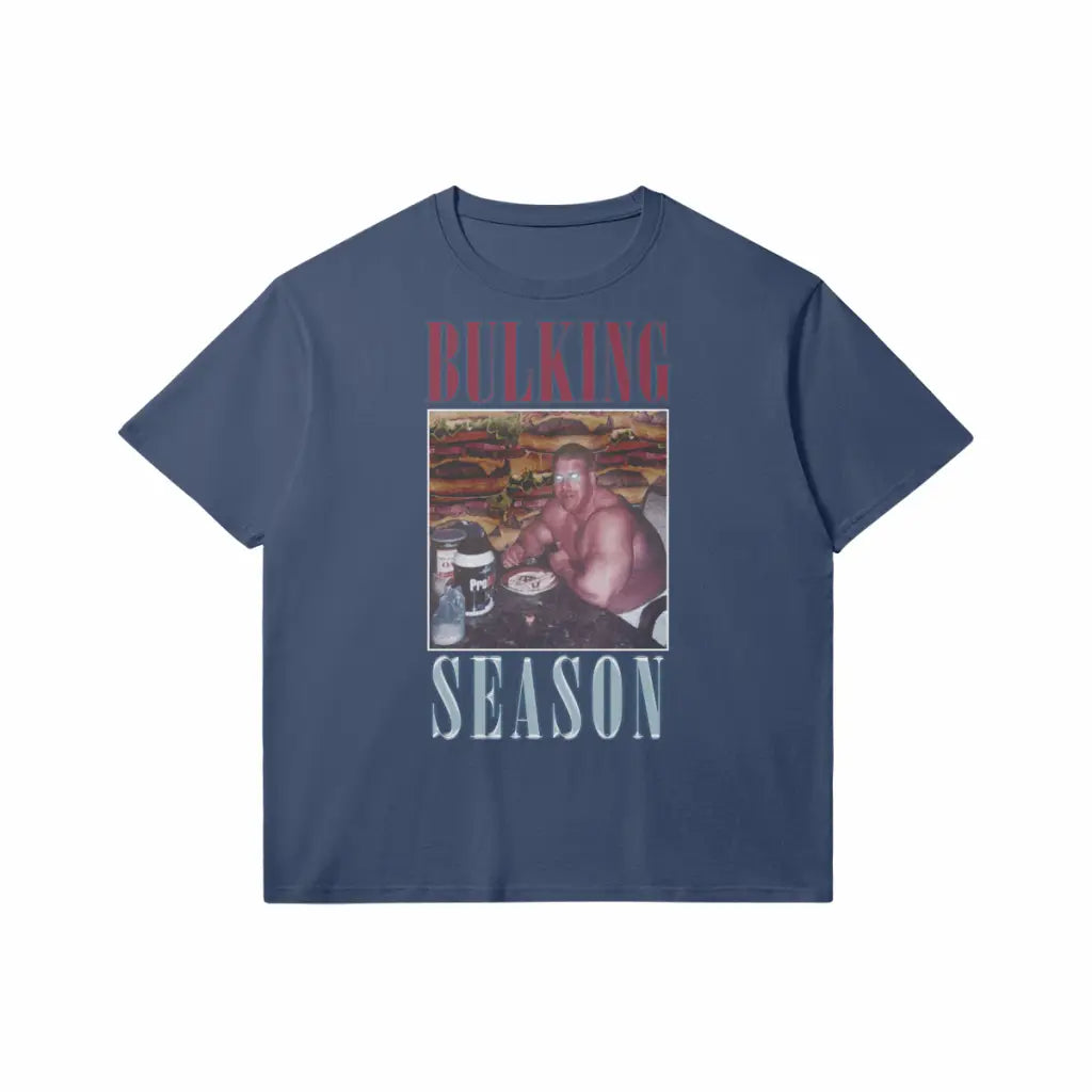 Bulking Season V1 | Slim Fit Heavyweight T-shirt - Dark Navy / Xs