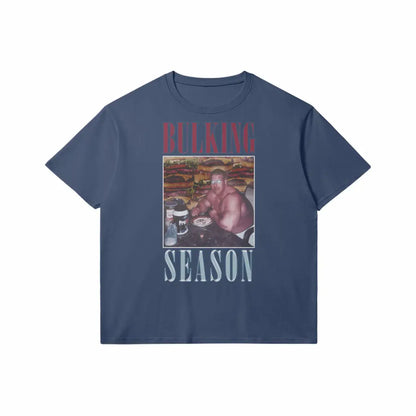 Bulking Season V1 | Slim Fit Heavyweight T-shirt - Dark Navy / Xs