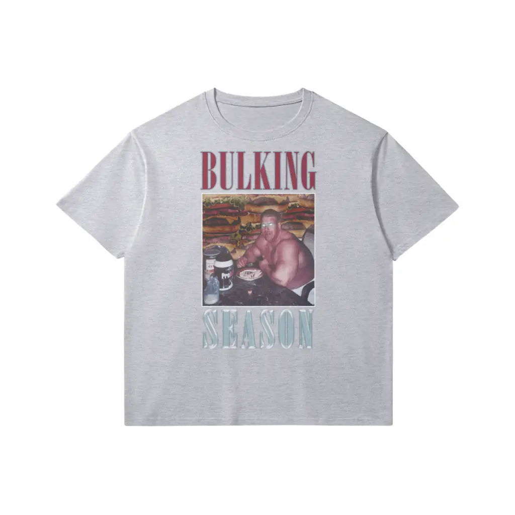 Bulking Season V1 | Slim Fit Heavyweight T-shirt - Medium Heather Gray / Xs