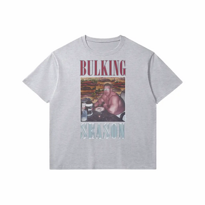 Bulking Season V1 | Slim Fit Heavyweight T-shirt - Medium Heather Gray / Xs