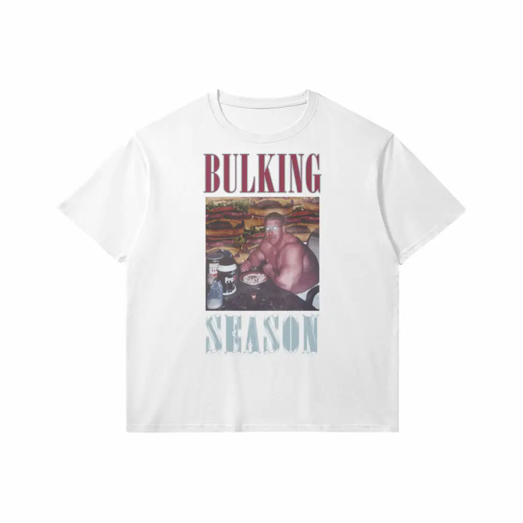Bulking Season V1 | Slim Fit Heavyweight T-shirt - White / Xs