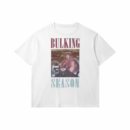 Bulking Season V1 | Slim Fit Heavyweight T-shirt - White / Xs