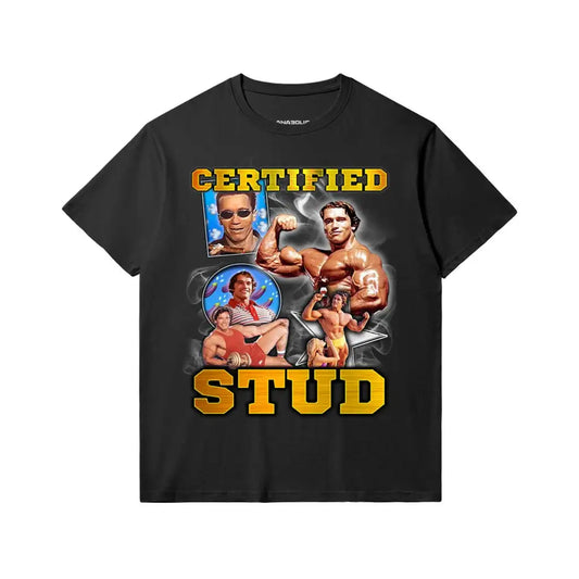 Certified Stud | Slim Fit Heavyweight T - shirt - Black / Xs