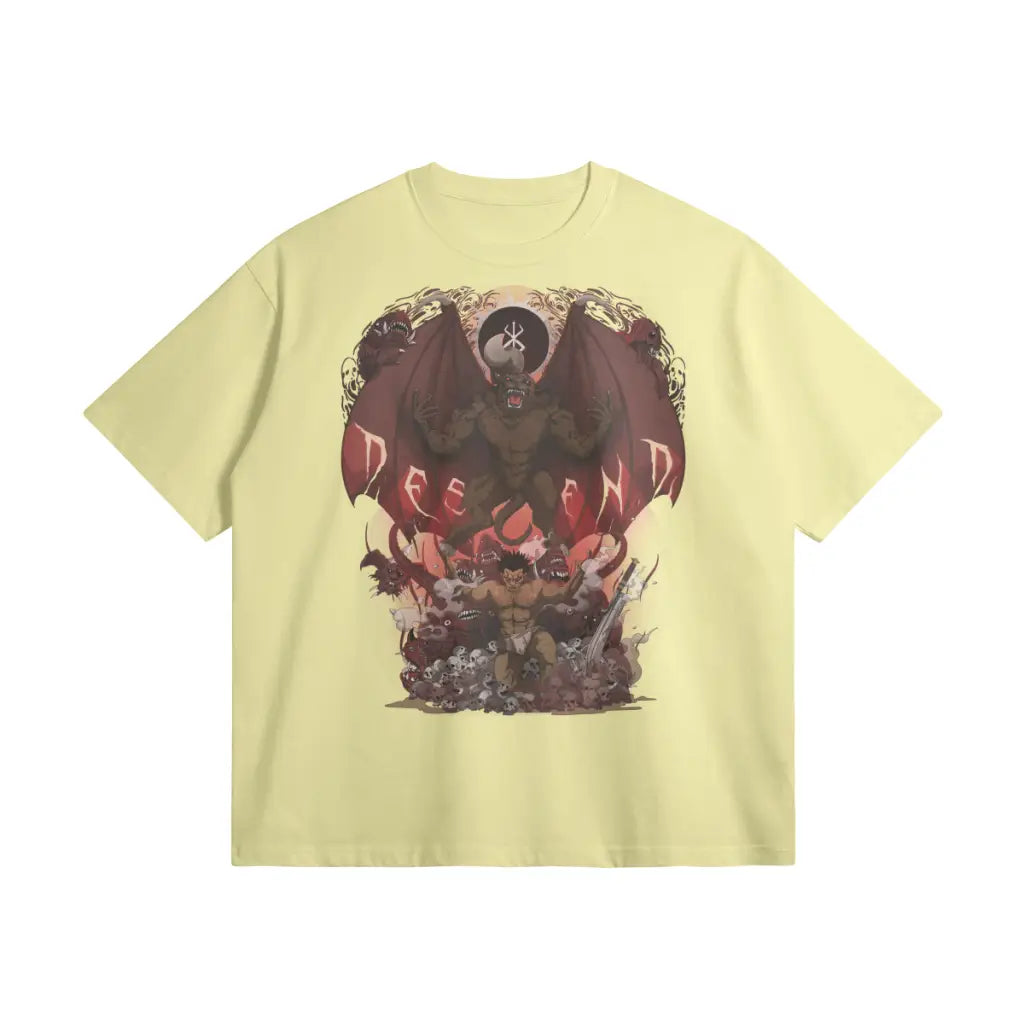 Descend | Oversized Heavyweight T-shirt - Pale Goldenrod / Xs