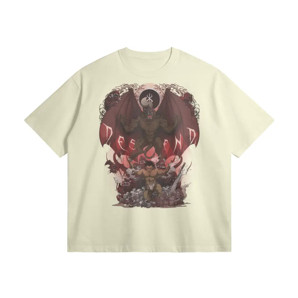 Descend | Oversized Heavyweight T-shirt - White Rock / Xs