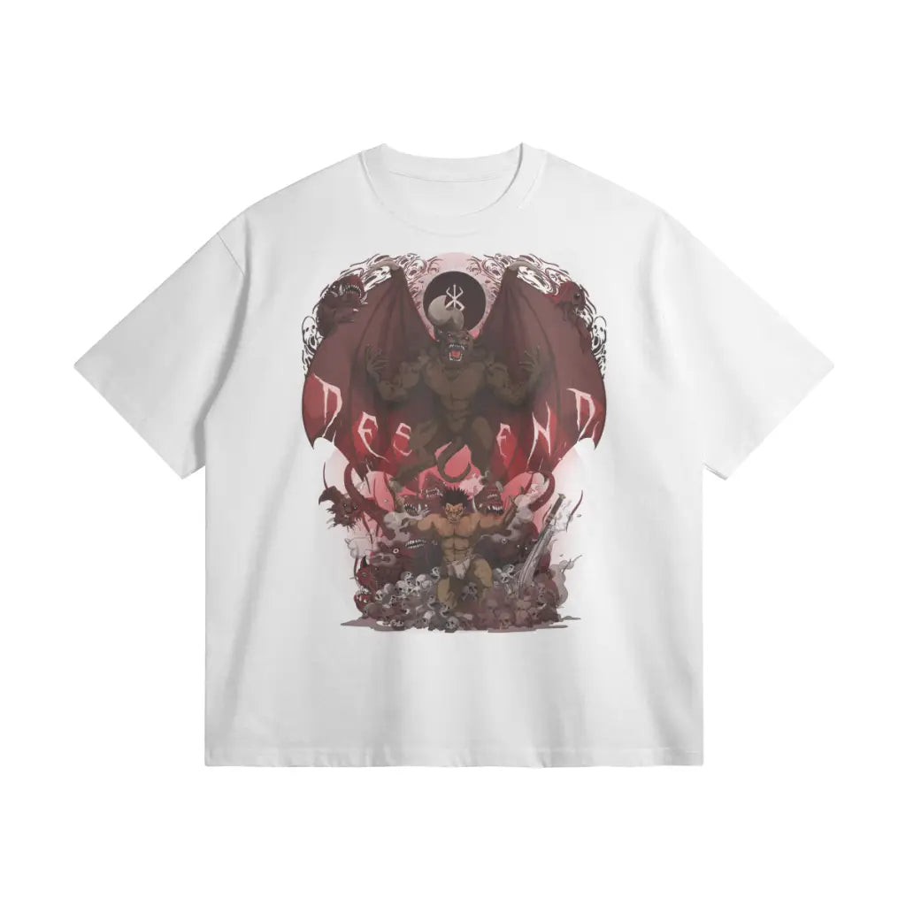 Descend | Oversized Heavyweight T-shirt - White / Xs