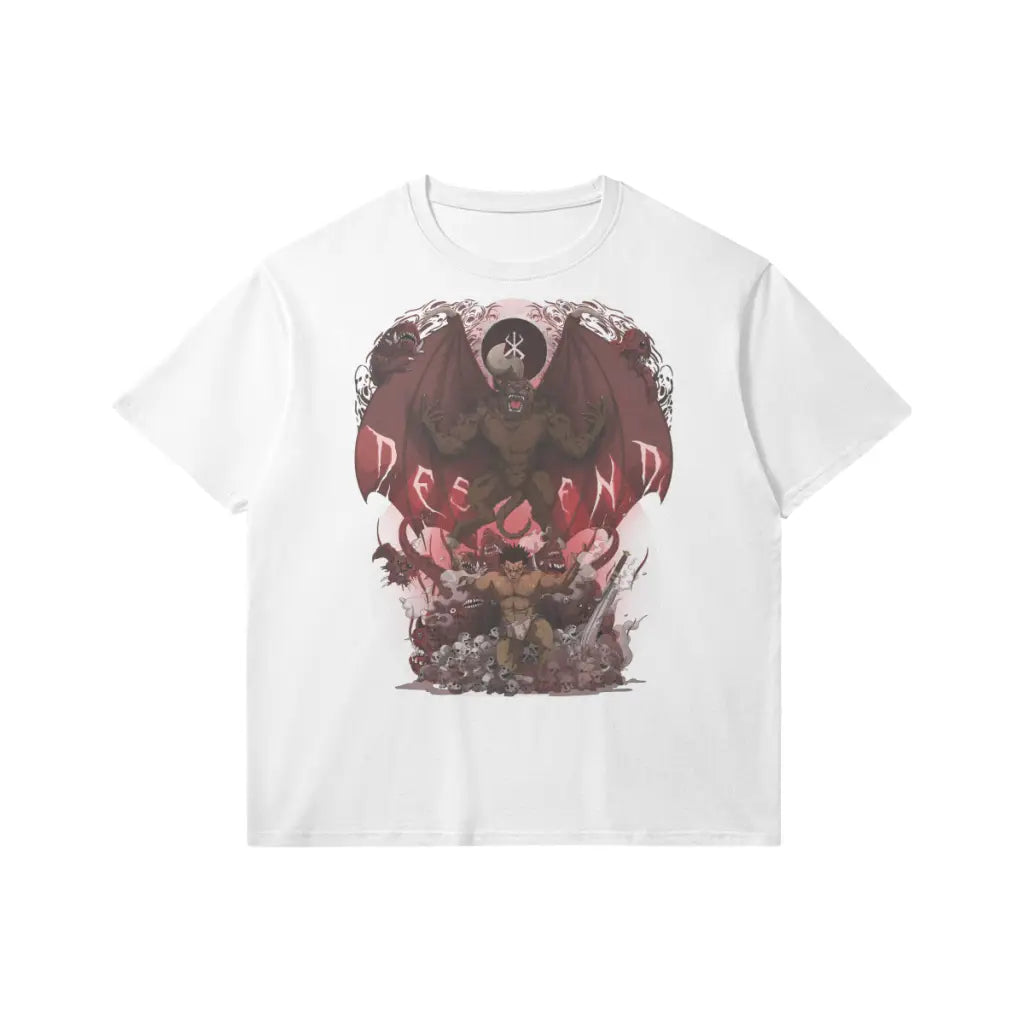 Descend | Slim Fit Heavyweight T-shirt - White / Xs