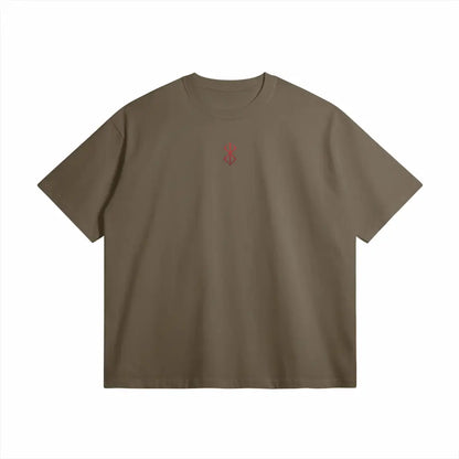Endure V1 | Oversized Heavyweight t Shirt Dark Taupe / Xs