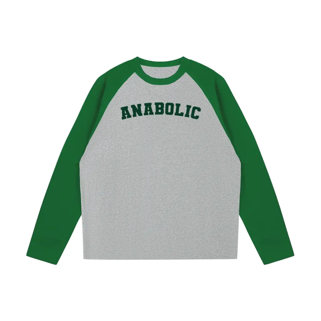 Golden Era Long Sleeve - Green & Grey - Flower Gray with / s