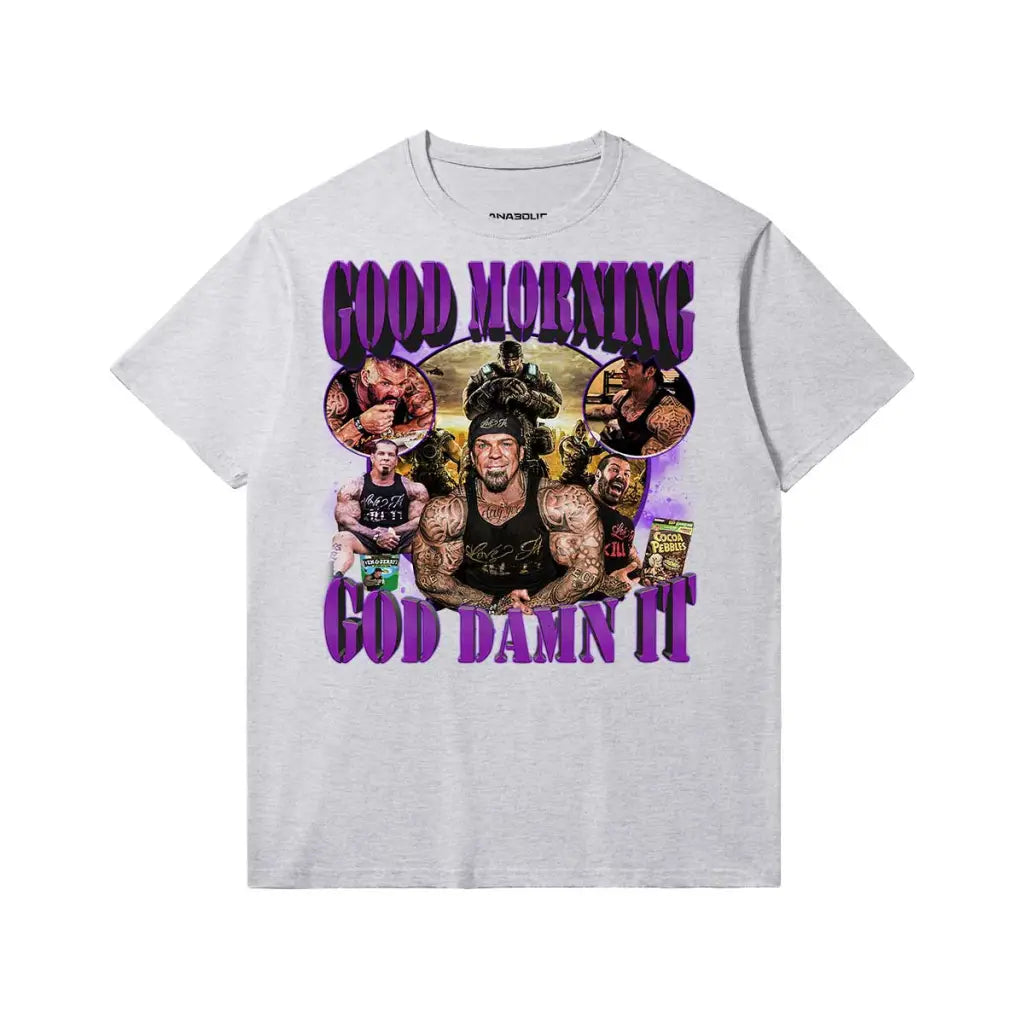 Good Morning | Slim Fit Heavyweight T-shirt - Medium Heather Gray / Xs