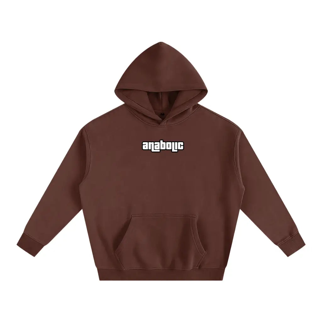 Gym Theft Auto - Oversized Hoodie - Coffee / s