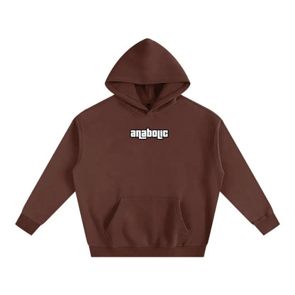 Gym Theft Auto - Oversized Hoodie - Coffee / s
