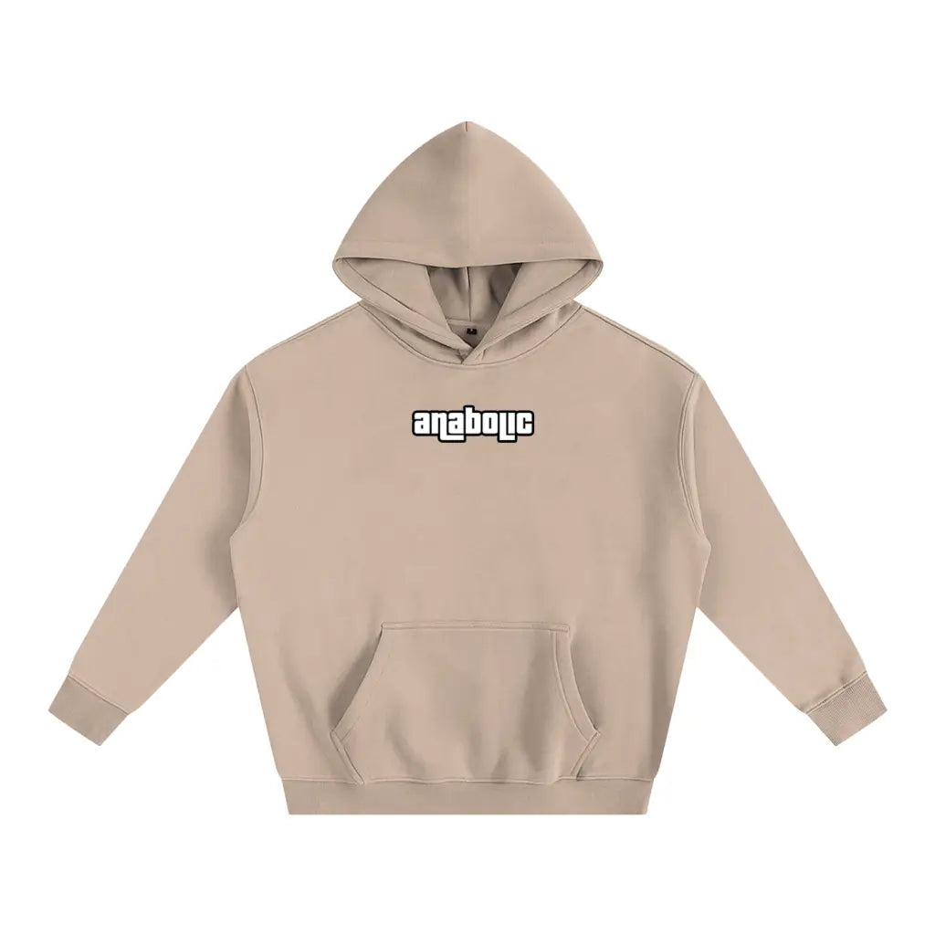 Gym Theft Auto - Oversized Hoodie - Gray Apricot / s