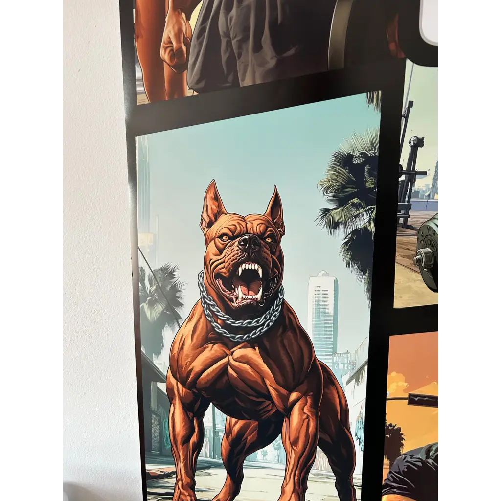 Gym Theft Auto - Poster - A0 (33 x 50 Inches) / White
