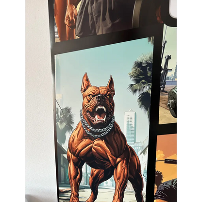 Gym Theft Auto - Poster - A0 (33 x 50 Inches) / White