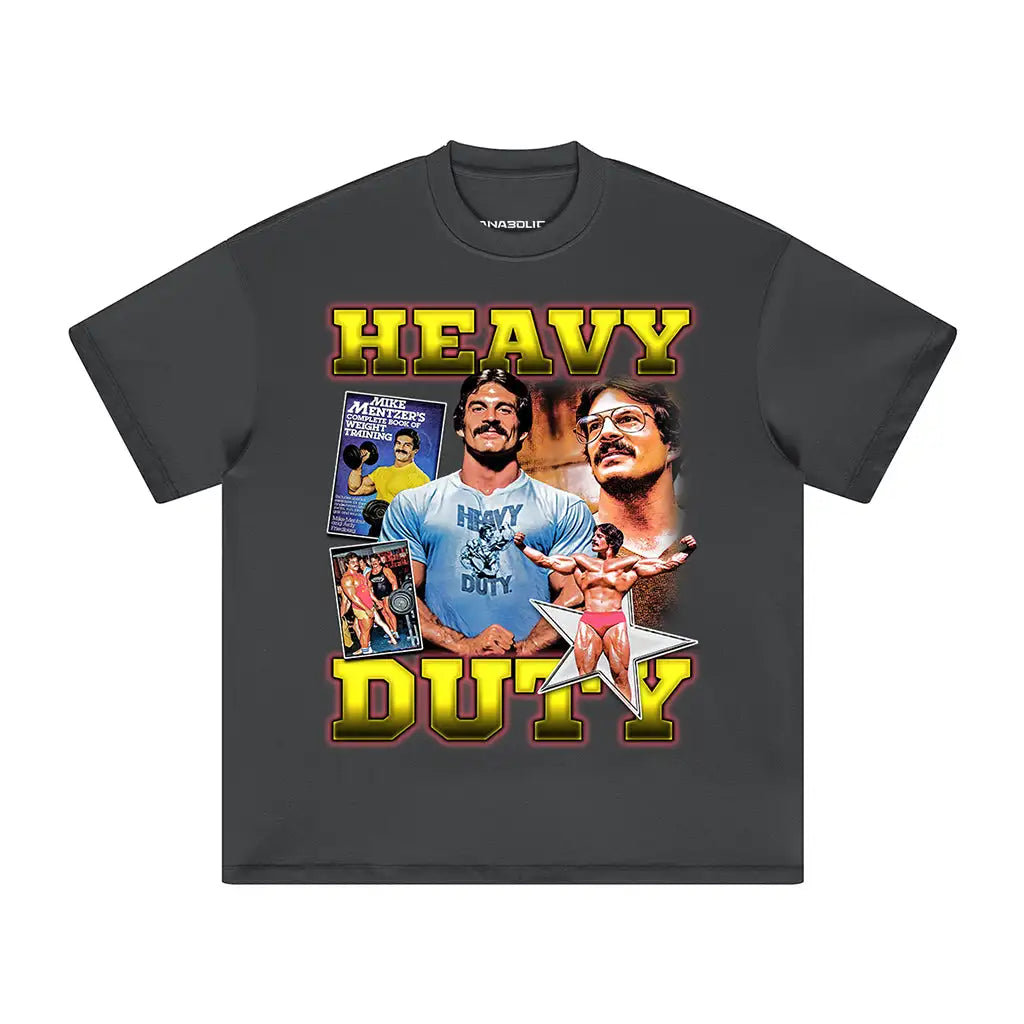 Heavy Duty | Oversized Heavyweight T - shirt - Carbon Gray / Xs