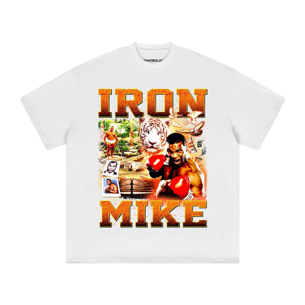 Iron Mike | Oversized Heavyweight T-shirt - White / Xs