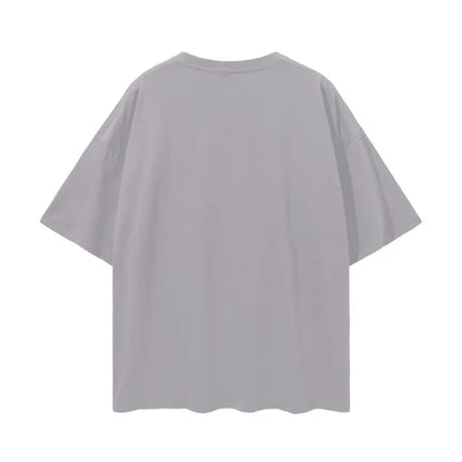 Mentzer Drop Shoulder t Shirt Grey & Red