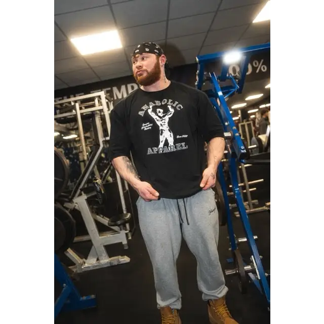 Mentzer Drop Shoulder T-shirt - Grey & White