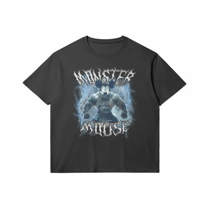 Monster Mouse | Slim Fit Heavyweight T-shirt - Black / Xs