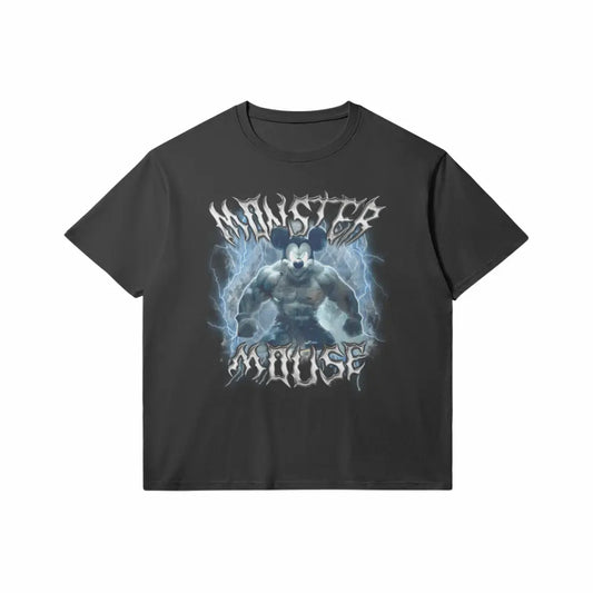 Monster Mouse | Slim Fit Heavyweight T-shirt - Black / Xs