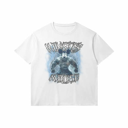 Monster Mouse | Slim Fit Heavyweight T-shirt - White / Xs