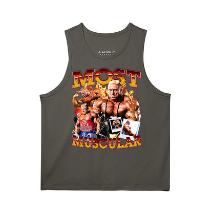 Most Muscular | Tank Top - Charcoal Grey / s