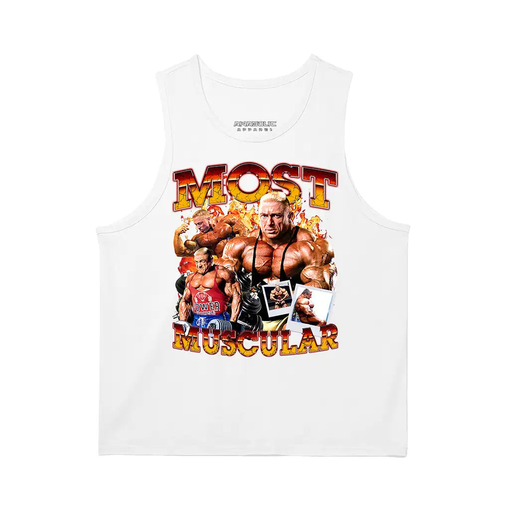 Most Muscular | Tank Top - White / s