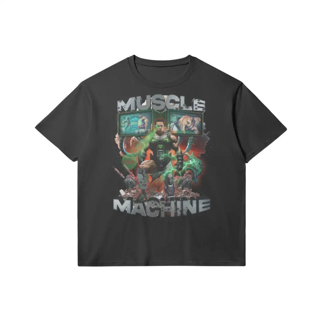 Muscle Machine | Slim Fit Heavyweight T-shirt - Black / Xs