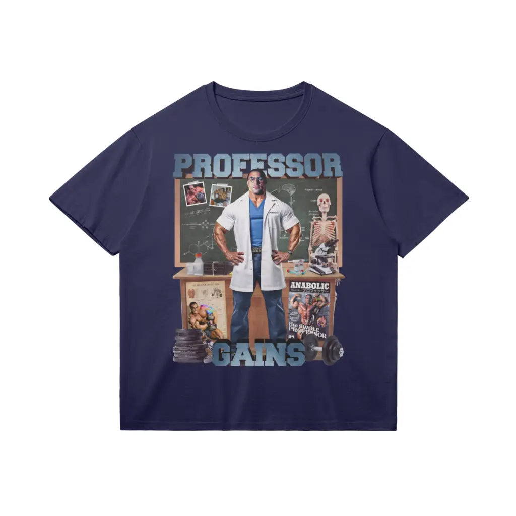 Professor Gains | T-shirt - Dark Navy / Xs