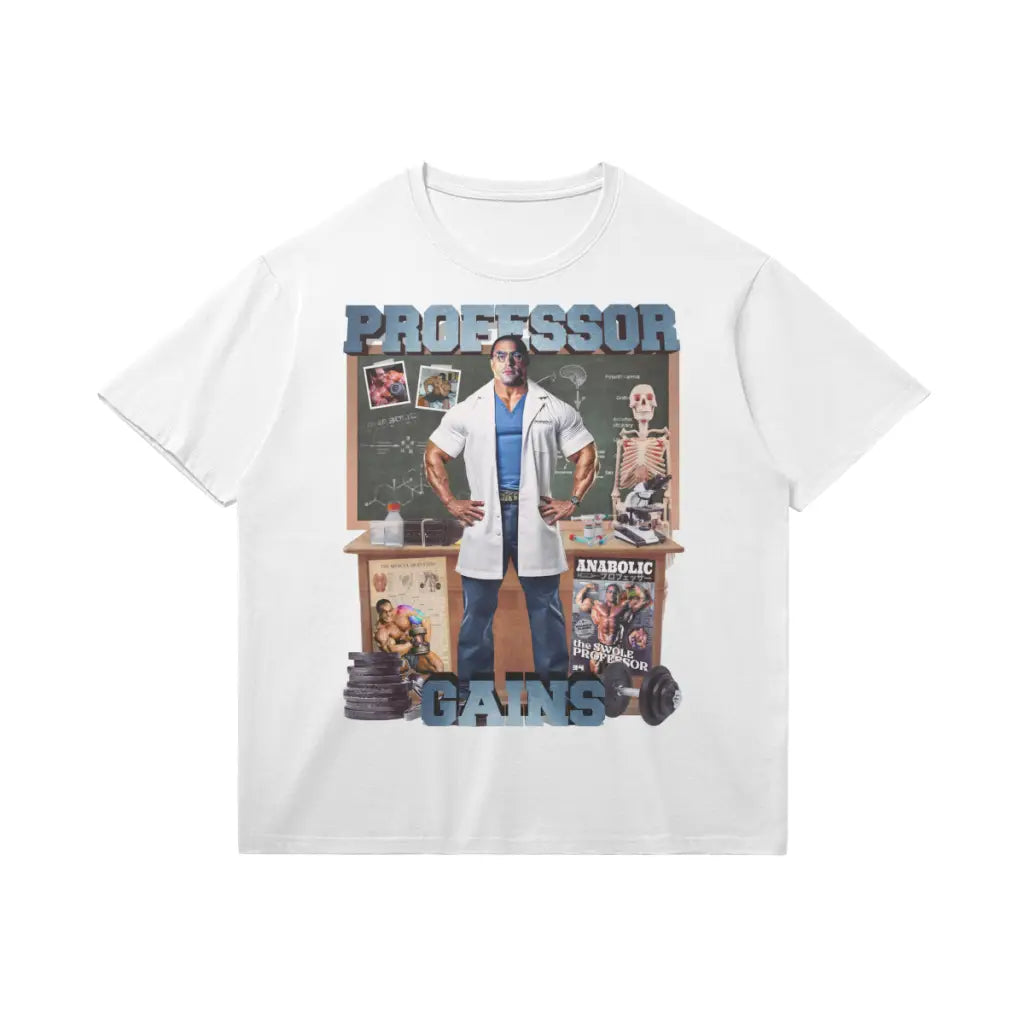 Professor Gains | T-shirt - White / Xs