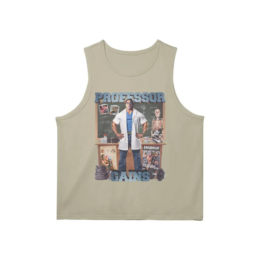 Professor Gains | Tank Top - Rice Apricot / s