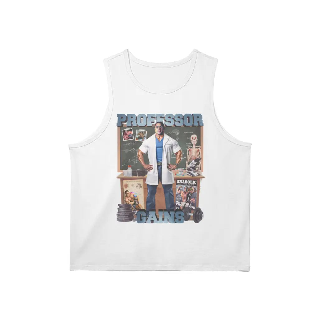 Professor Gains | Tank Top - White / s