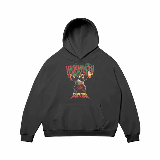 Push Pull Panda | Hoodie - Black / s