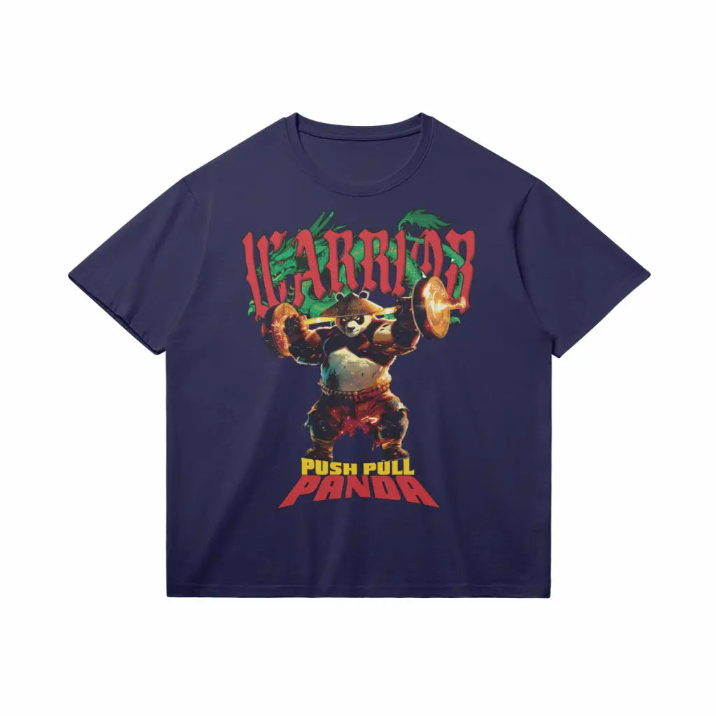 Push Pull Panda | T-shirt - Dark Navy / Xs