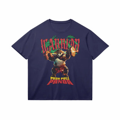 Push Pull Panda | T-shirt - Dark Navy / Xs
